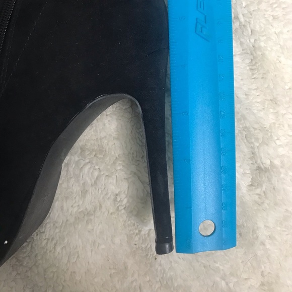 Black Studded High Heel Booties - Picture 3 of 3